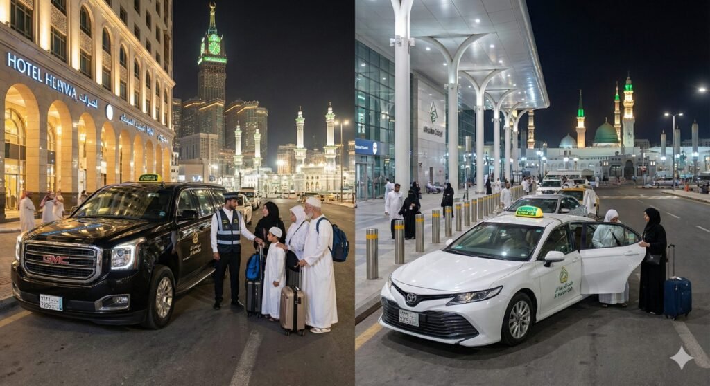 24/7 taxi services in Makkah and Madinah