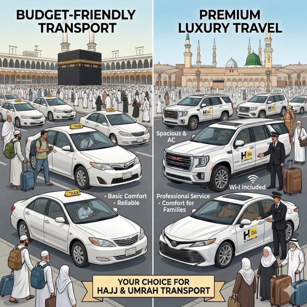 Affordable vs. Premium Taxi Services in Saudi Arabia Which One Should Pilgrims Choose